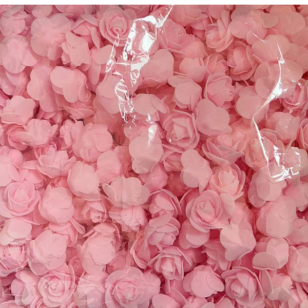 Fake Pink Roses | Foam Roses 3.5 CM Pack 100 Fake Pink Roses | Foam Roses 3.5 CM Pack 100